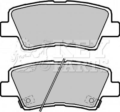 Key Parts KBP2323 - Kit pastiglie freno, Freno a disco autozon.pro