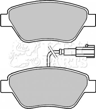 Key Parts KBP2243 - Kit pastiglie freno, Freno a disco autozon.pro