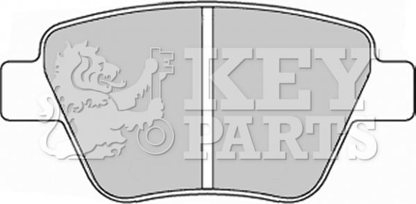 Key Parts KBP2242 - Kit pastiglie freno, Freno a disco autozon.pro