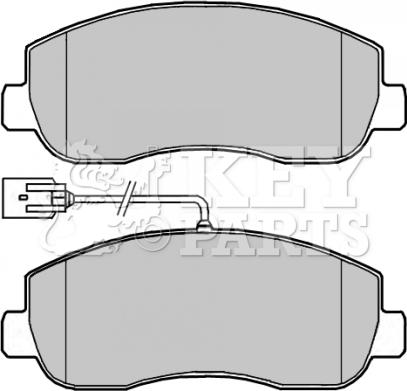 Key Parts KBP2266 - Kit pastiglie freno, Freno a disco autozon.pro