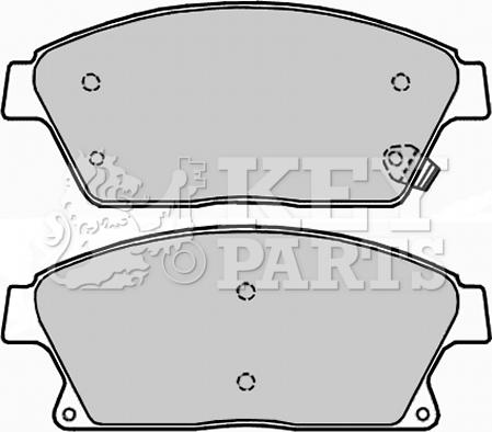 Key Parts KBP2228 - Kit pastiglie freno, Freno a disco autozon.pro