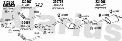 Klarius 940929E - Impianto gas scarico autozon.pro