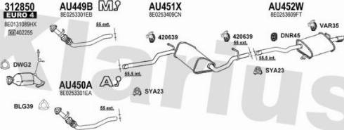 Klarius 940929U - Impianto gas scarico autozon.pro