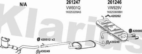 Klarius 940880E - Impianto gas scarico autozon.pro