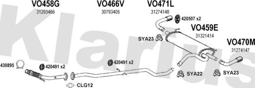 Klarius 960495U - Impianto gas scarico autozon.pro