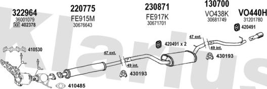 Klarius 960485E - Impianto gas scarico autozon.pro