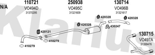 Klarius 960558E - Impianto gas scarico autozon.pro