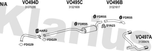 Klarius 960558U - Impianto gas scarico autozon.pro