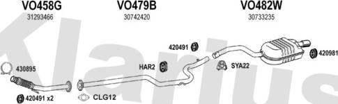Klarius 960536U - Impianto gas scarico autozon.pro