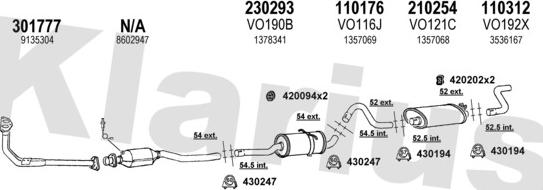 Klarius 960085E - Impianto gas scarico autozon.pro