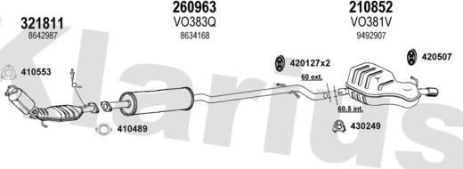 Klarius 960371E - Impianto gas scarico autozon.pro