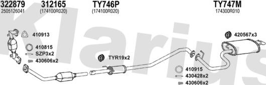 Klarius 900549U - Impianto gas scarico autozon.pro
