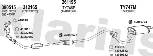 Klarius 900548E - Impianto gas scarico autozon.pro