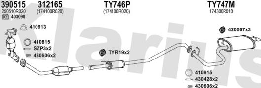 Klarius 900548U - Impianto gas scarico autozon.pro