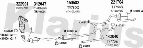 Klarius 900559E - Impianto gas scarico autozon.pro