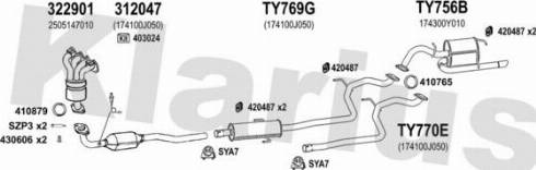 Klarius 900559U - Impianto gas scarico autozon.pro