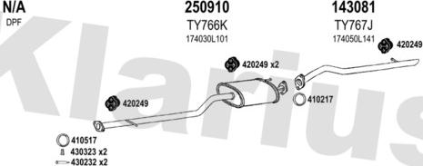 Klarius 900567E - Impianto gas scarico autozon.pro