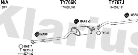 Klarius 900567U - Impianto gas scarico autozon.pro