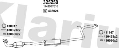 Klarius 900642E - Impianto gas scarico autozon.pro