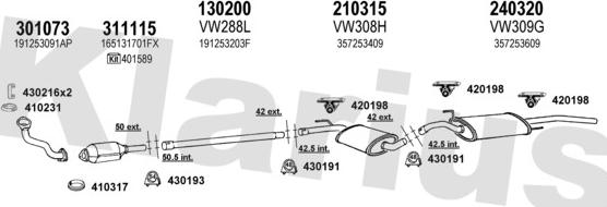 Klarius 930322E - Impianto gas scarico autozon.pro