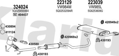 Klarius 931915E - Impianto gas scarico autozon.pro