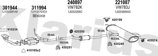 Klarius 931406E - Impianto gas scarico autozon.pro