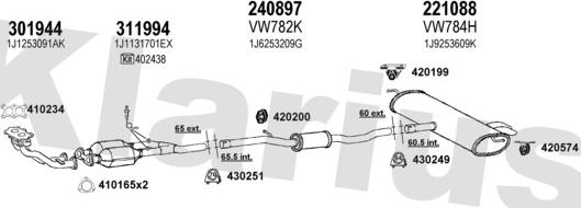 Klarius 931407E - Impianto gas scarico autozon.pro