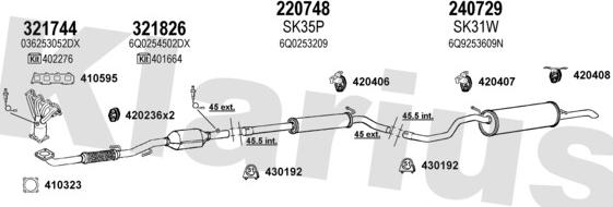 Klarius 931009E - Impianto gas scarico autozon.pro