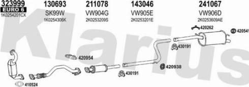 Klarius 931896E - Impianto gas scarico autozon.pro