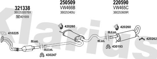 Klarius 931376E - Impianto gas scarico autozon.pro