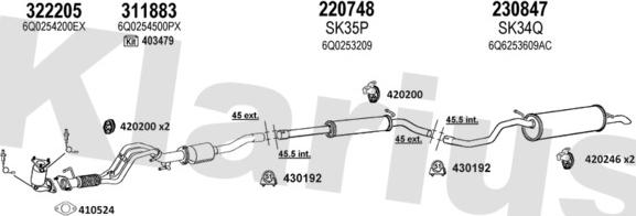 Klarius 931293E - Impianto gas scarico autozon.pro