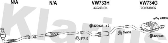 Klarius 931752U - Impianto gas scarico autozon.pro