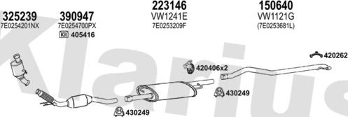 Klarius 932035E - Impianto gas scarico autozon.pro