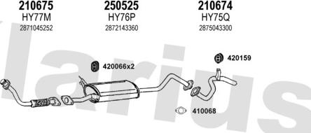 Klarius 450041E - Impianto gas scarico autozon.pro