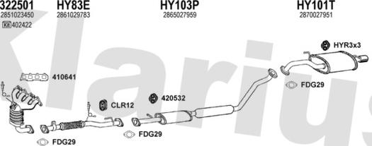 Klarius 450079U - Impianto gas scarico autozon.pro