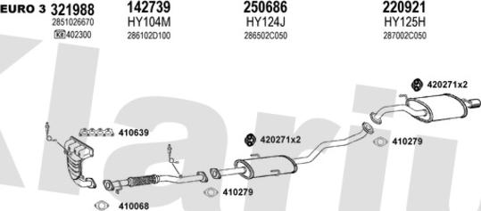 Klarius 450072E - Impianto gas scarico autozon.pro