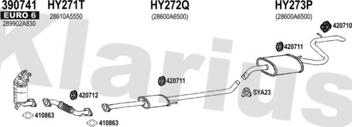 Klarius 450256U - Impianto gas scarico autozon.pro