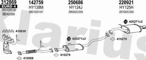 Klarius 450260E - Impianto gas scarico autozon.pro