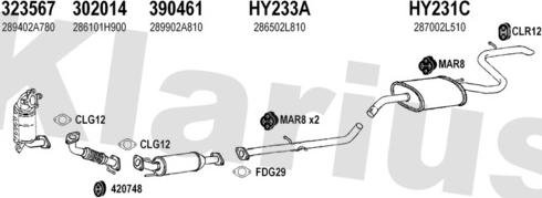 Klarius 450210U - Impianto gas scarico autozon.pro