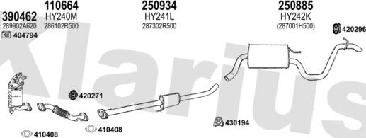 Klarius 450217E - Impianto gas scarico autozon.pro