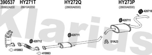 Klarius 450228U - Impianto gas scarico autozon.pro