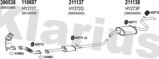 Klarius 450227E - Impianto gas scarico autozon.pro