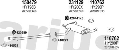 Klarius 450275E - Impianto gas scarico autozon.pro