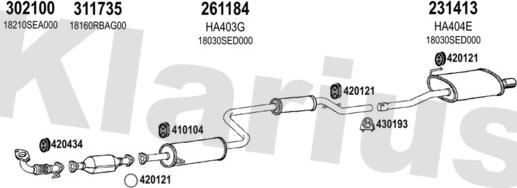 Klarius 420420E - Impianto gas scarico autozon.pro