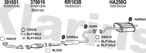 Klarius 420137U - Impianto gas scarico autozon.pro