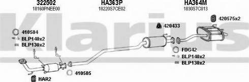 Klarius 420234U - Impianto gas scarico autozon.pro