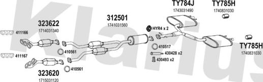 Klarius 560005U - Impianto gas scarico autozon.pro