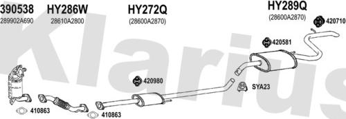 Klarius 500110U - Impianto gas scarico autozon.pro