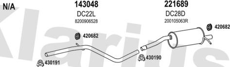 Klarius 520016E - Impianto gas scarico autozon.pro