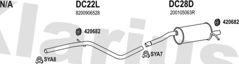 Klarius 520016U - Impianto gas scarico autozon.pro